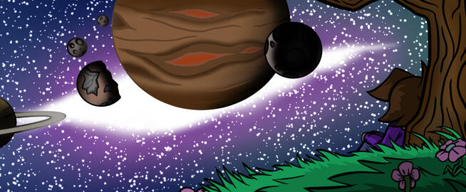 Chilling in space Chilling in space